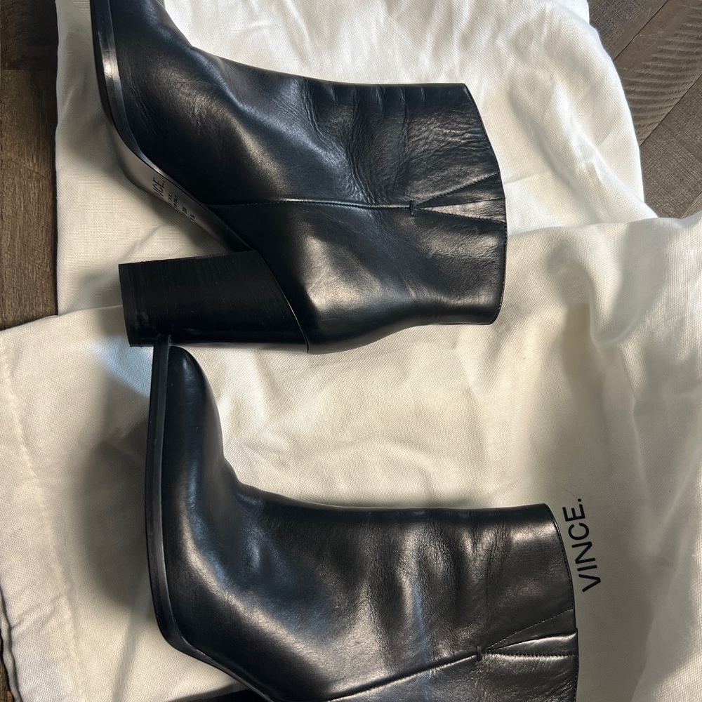 Vince “Erving” Block Heel Bootie - image 2